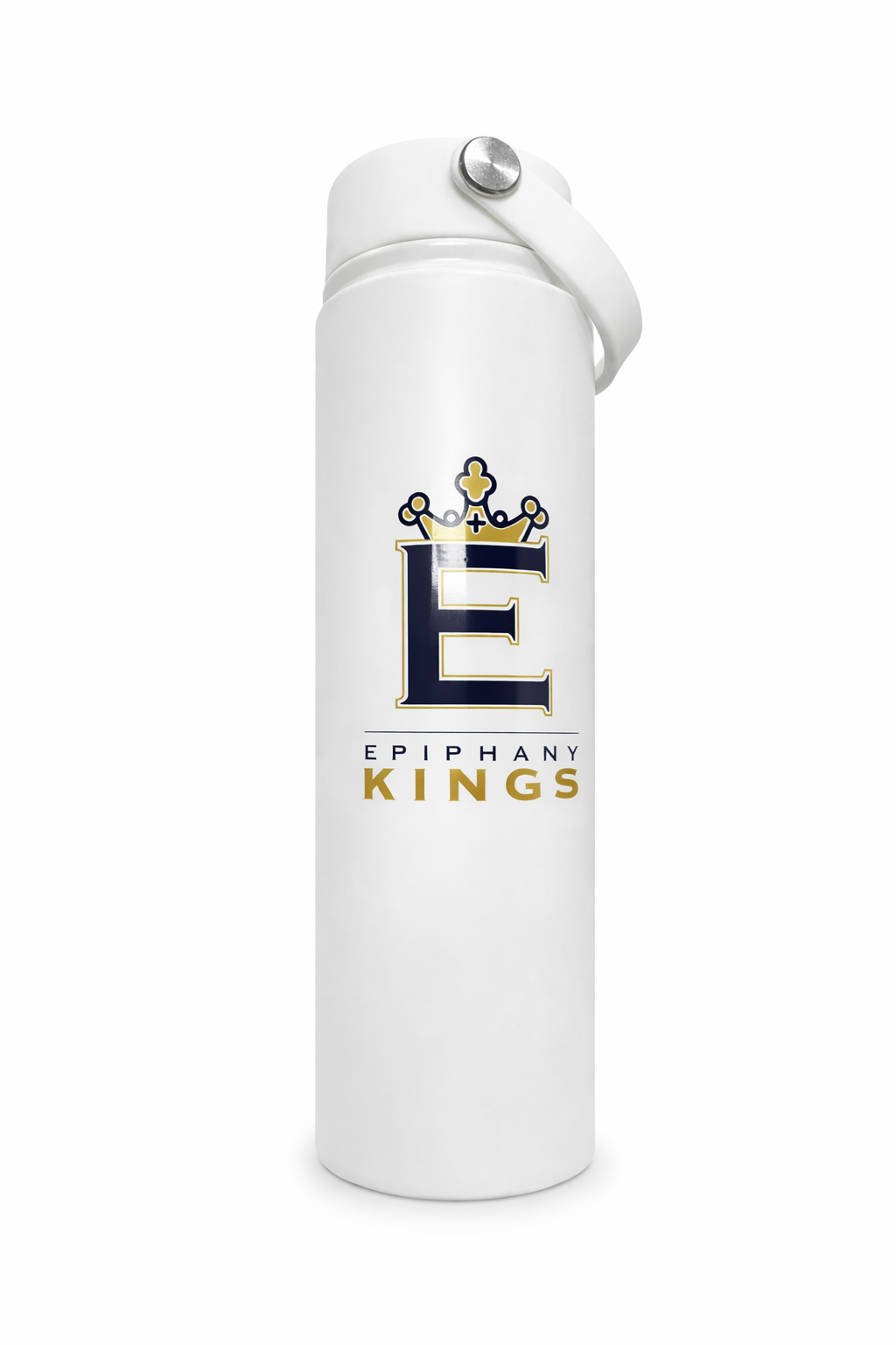 Water Bottle White with Epiphany "E"