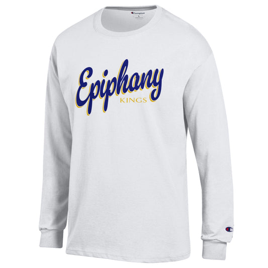 Slanted Script Epiphany Kings Long Sleeve T- Shirt