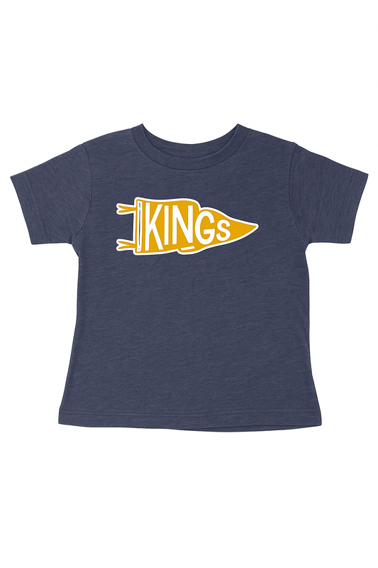 Kings Pennant Heather Blue Kids T-Shirt