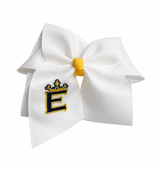 Boutique Bow White with E