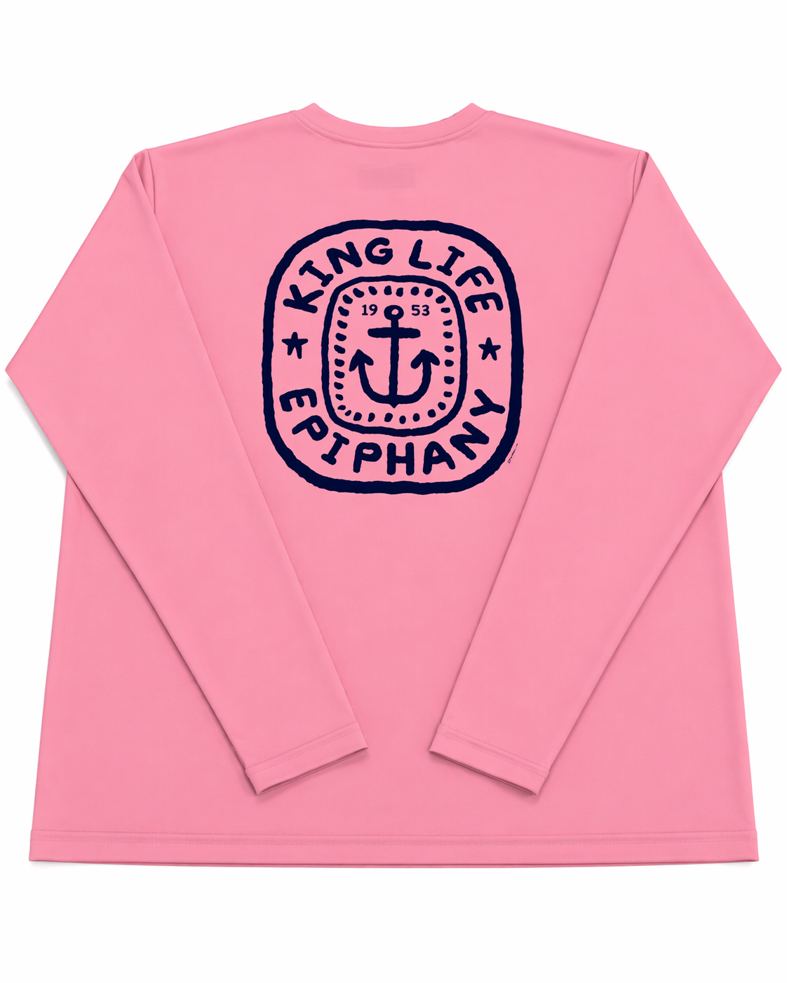 Fishing Tournament Kids Rash Guard Pink