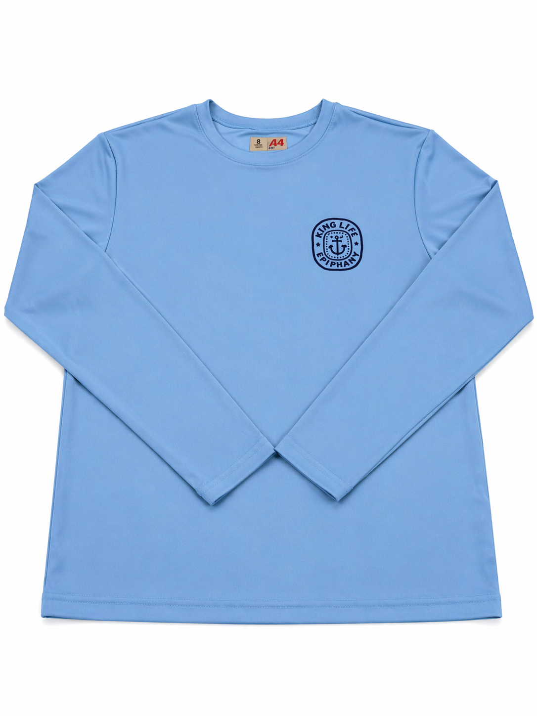 Fishing Tournament Kids Rash Guard Blue