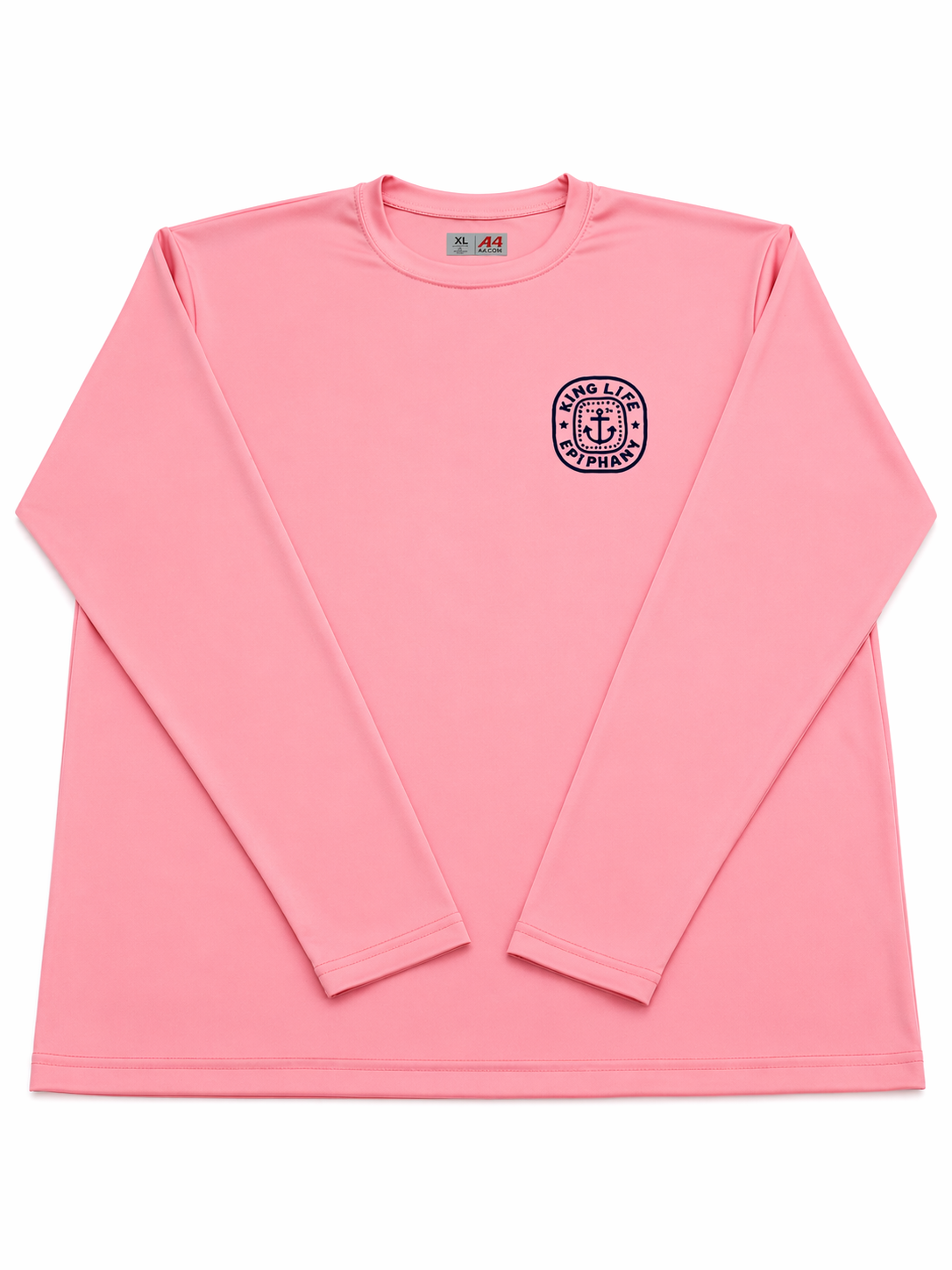 Fishing Tournament Kids Rash Guard Pink