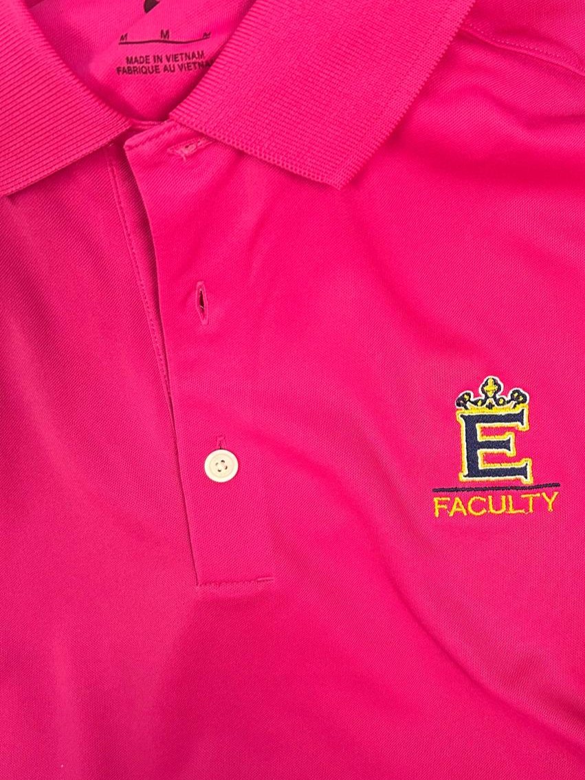 Faculty Polos Navy, White, Pink