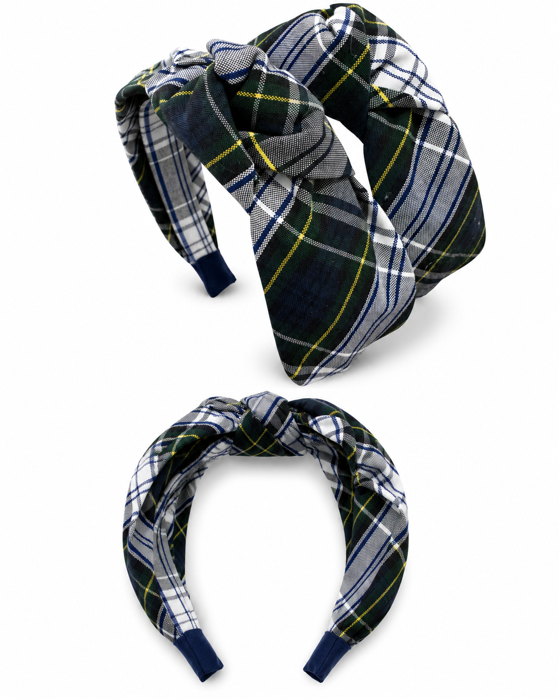 Headband uniform plaid